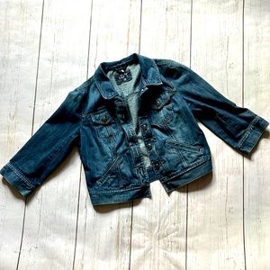 Loft Denim Cropped Jacket Size 12